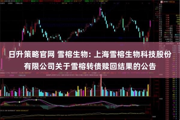 日升策略官网 雪榕生物: 上海雪榕生物科技股份有限公司关于雪榕转债赎回结果的公告